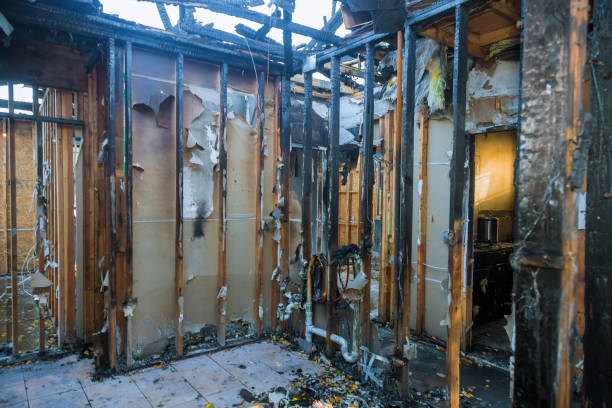 Professional Fire Damage Restoration technician working in Houston, TX
